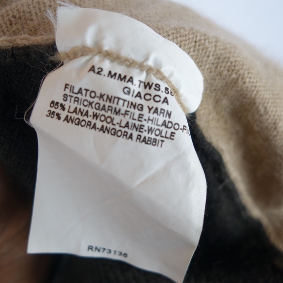 MaxMara Wool & Angora Rabbit Hair Cardigan Sweater Made In Italy, Size Medium - Picture 8 of 9